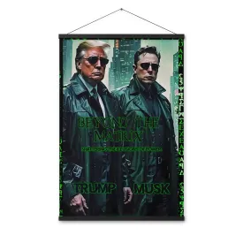 24x36 Beyond the Matrix Poster - Trump & Musk: Shatter Power Illusions