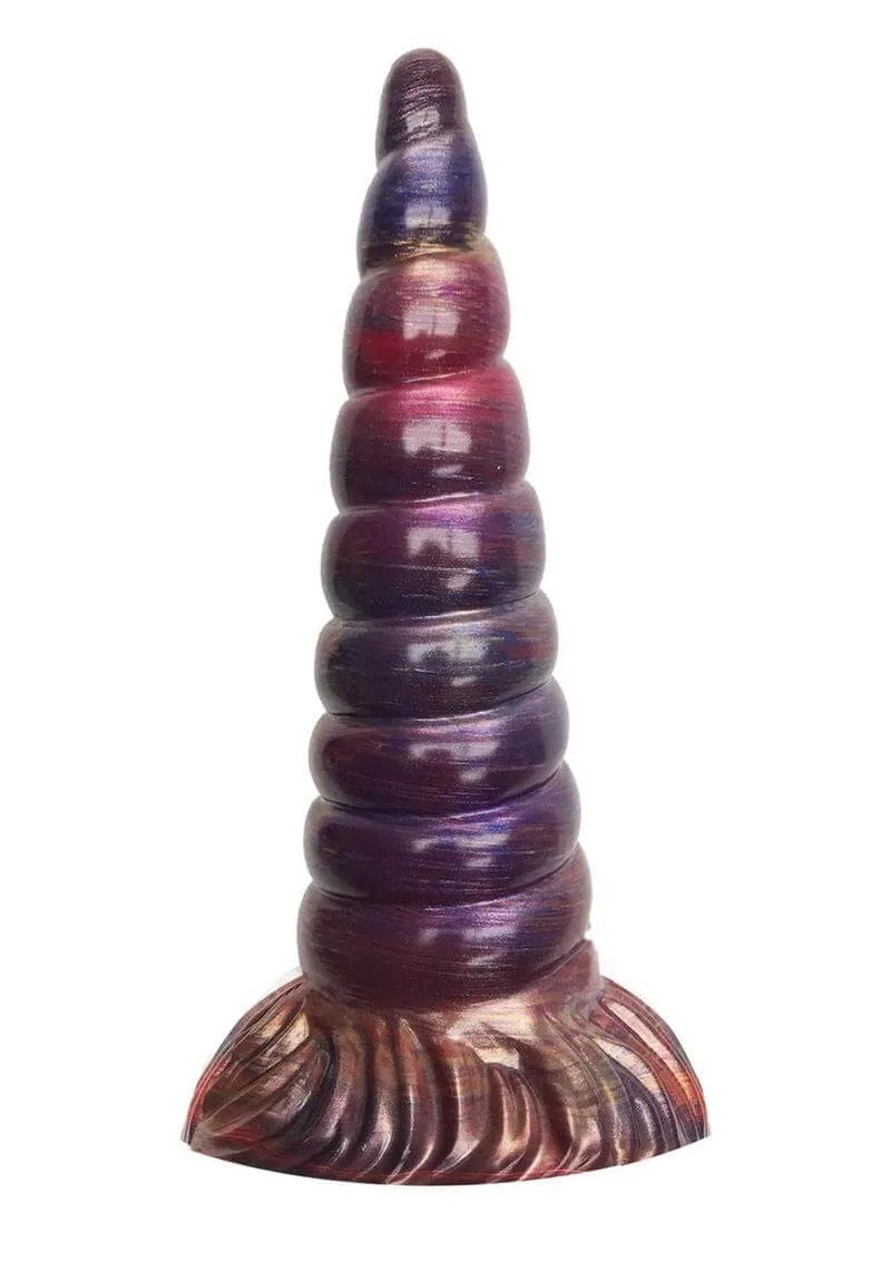 Alien Nation Pegasus Unicorn Horn Dildo - Shimmering Silicone Fantasy Pleasure