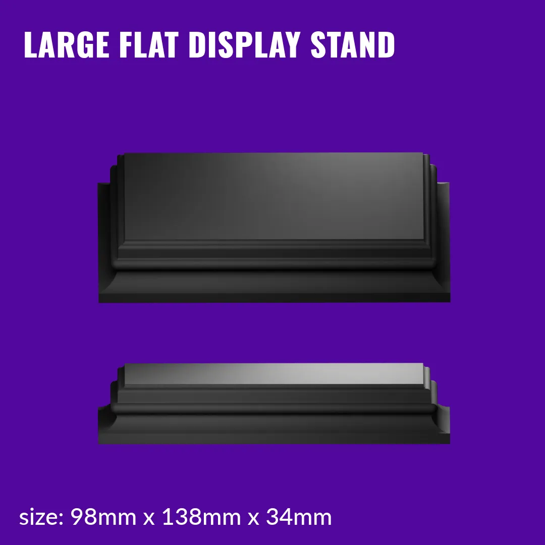 Blank Flat Display Stand for Miniatures