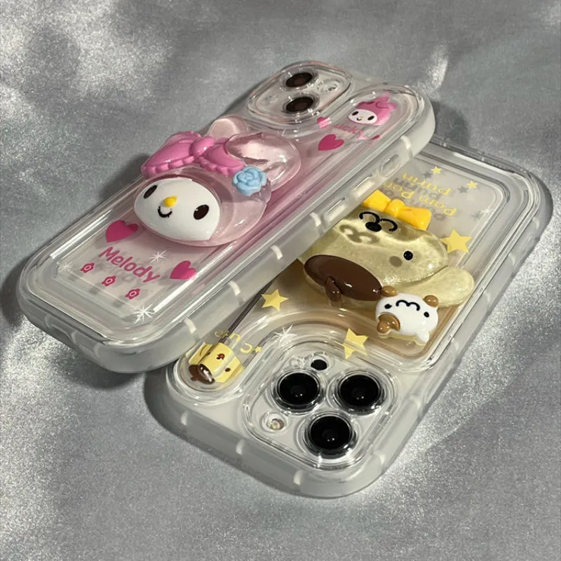 Cartoon Figure Transparent Phone Case KI366