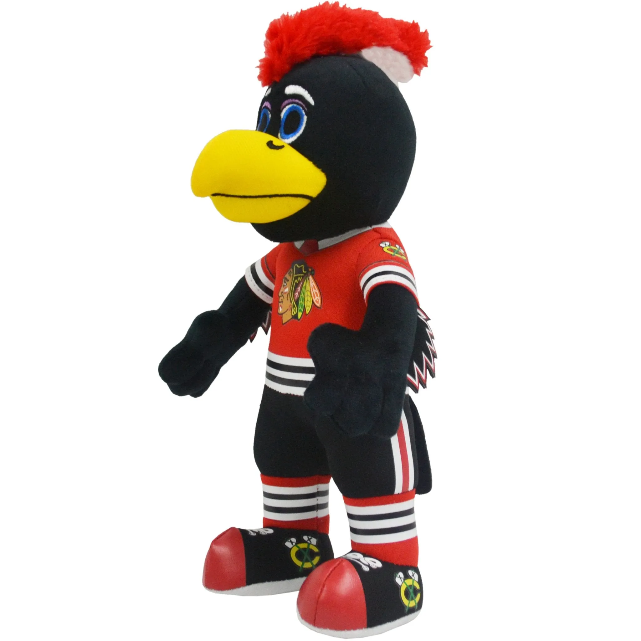 Chicago Blackhawks Tommyhawk Sleep Squad Blanket & 10" Bleacher Creature Bundle