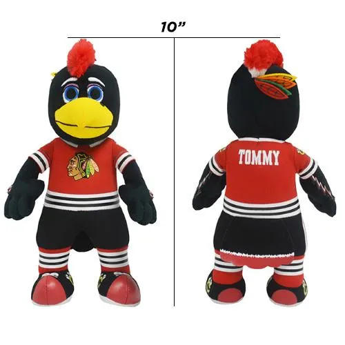 Chicago Blackhawks Tommyhawk Sleep Squad Blanket & 10" Bleacher Creature Bundle