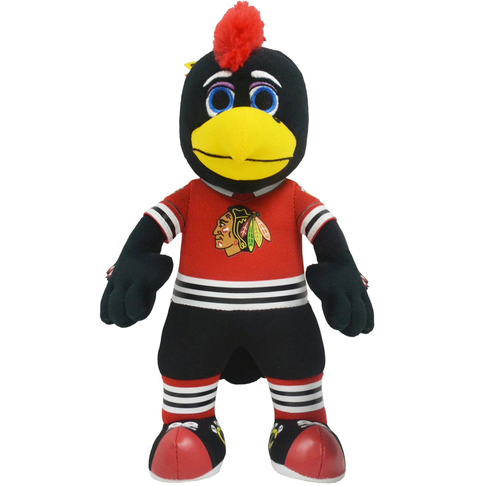 Chicago Blackhawks Tommyhawk Sleep Squad Blanket & 10" Bleacher Creature Bundle