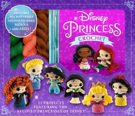 Disney Princess Crochet Kit with Instructions to make 12 Disney Princesses