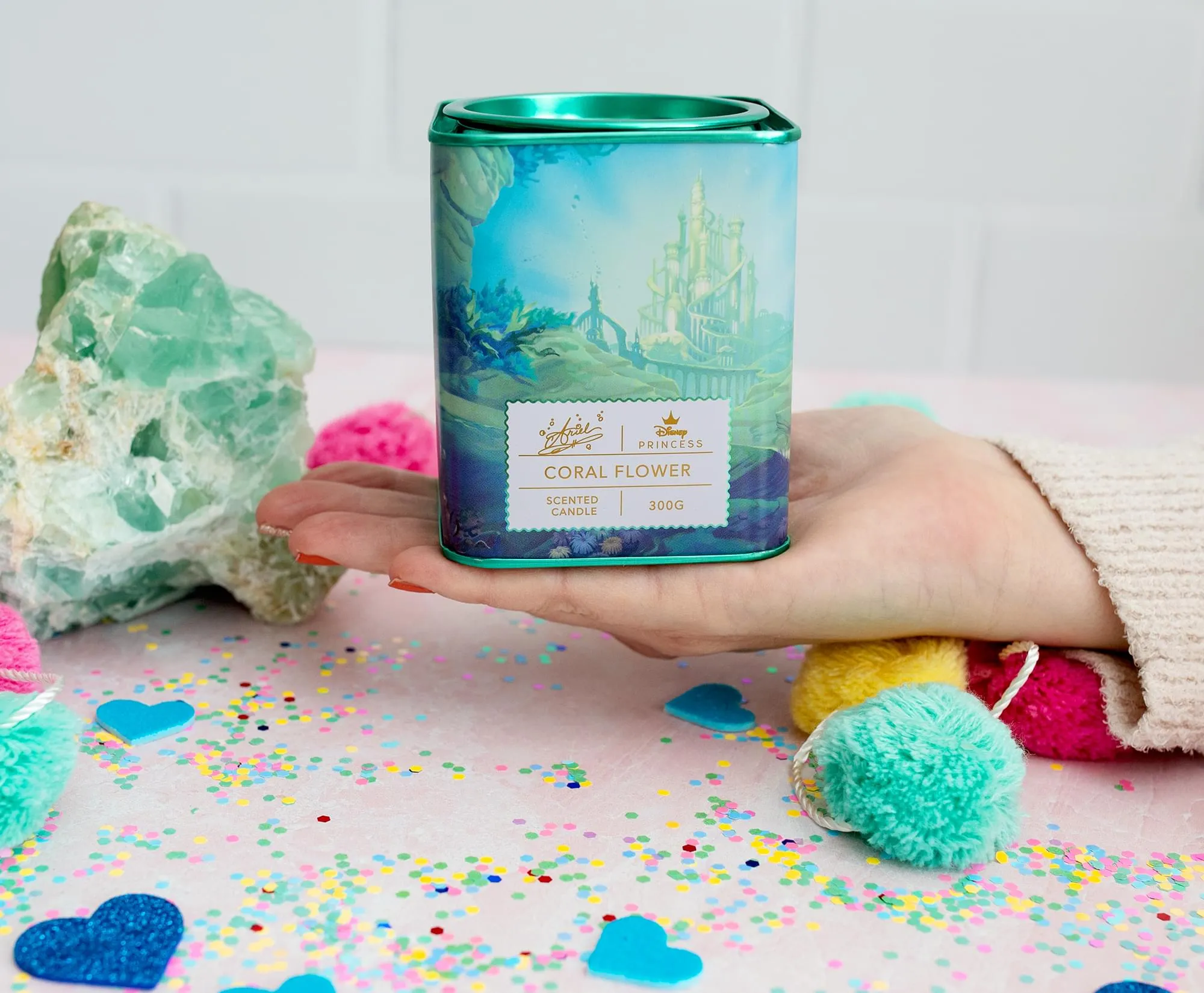 Disney Princess Home Collection 11-Ounce Scented Tea Tin Candle | Ariel