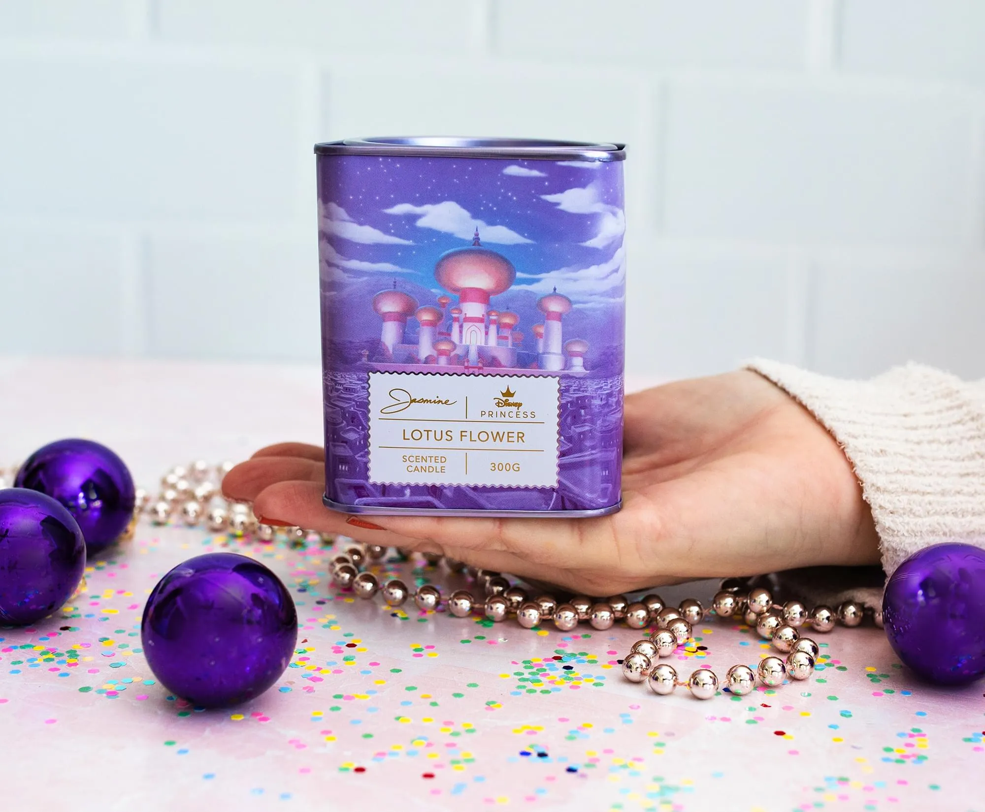 Disney Princess Home Collection 11-Ounce Scented Tea Tin Candle | Jasmine