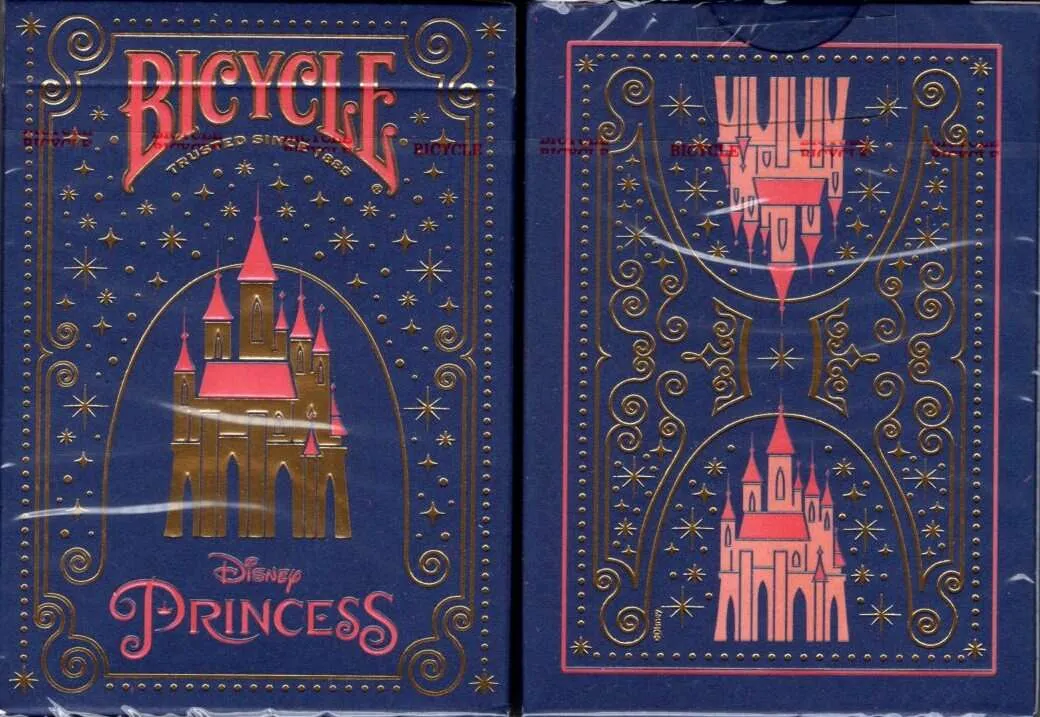 Disney Princess Inspired Navy Bicycle Playing Cards
