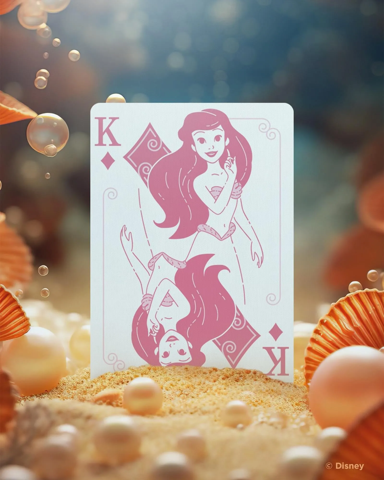 Disney Princess Inspired Navy Bicycle Playing Cards