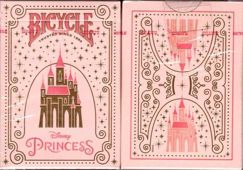Disney Princess Inspired Pink Bicycle Playing Cards