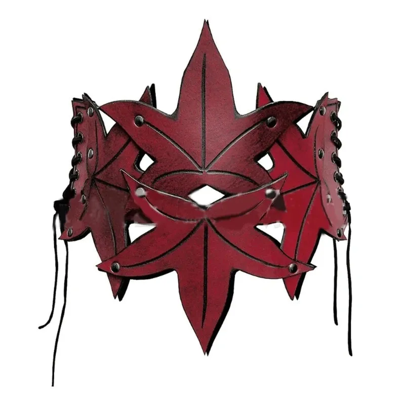 Elven Leaves Wide Waist Belt Medieval Cinch Belt with Adjustable Straps