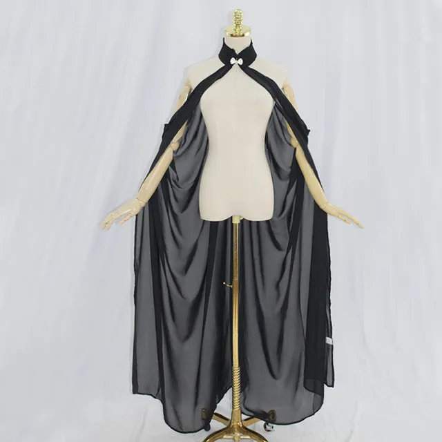 Fairy Elf Cape Elven Queen Princess Collared Cloak Medieval Cosplay Costume