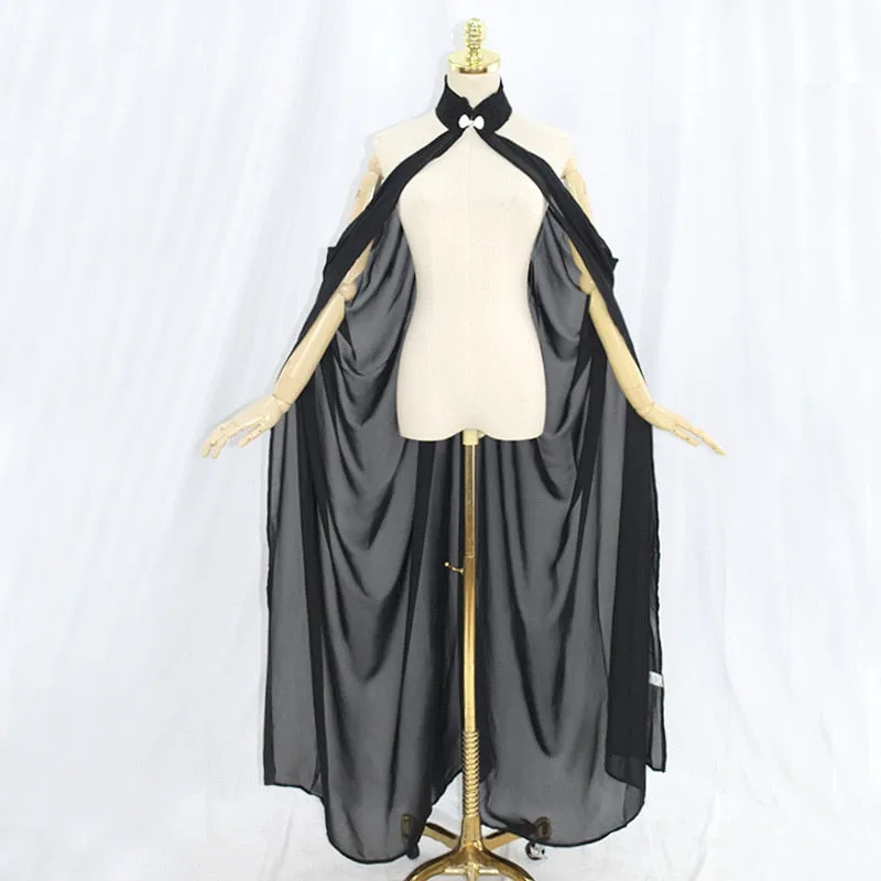 Fairy Elf Cape Elven Queen Princess Collared Cloak Medieval Cosplay Costume