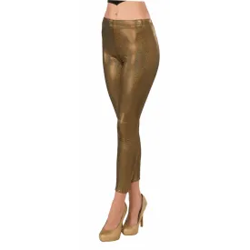 Gold Futuristic Leggings