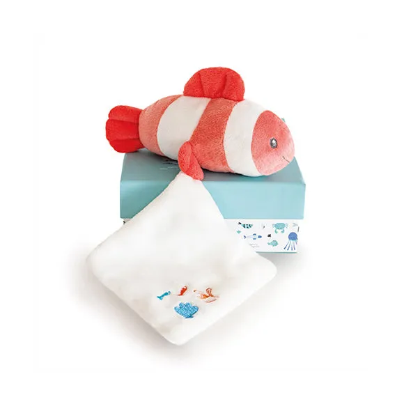 Histoire d'Ours Cute Fish with Blanket - Coral