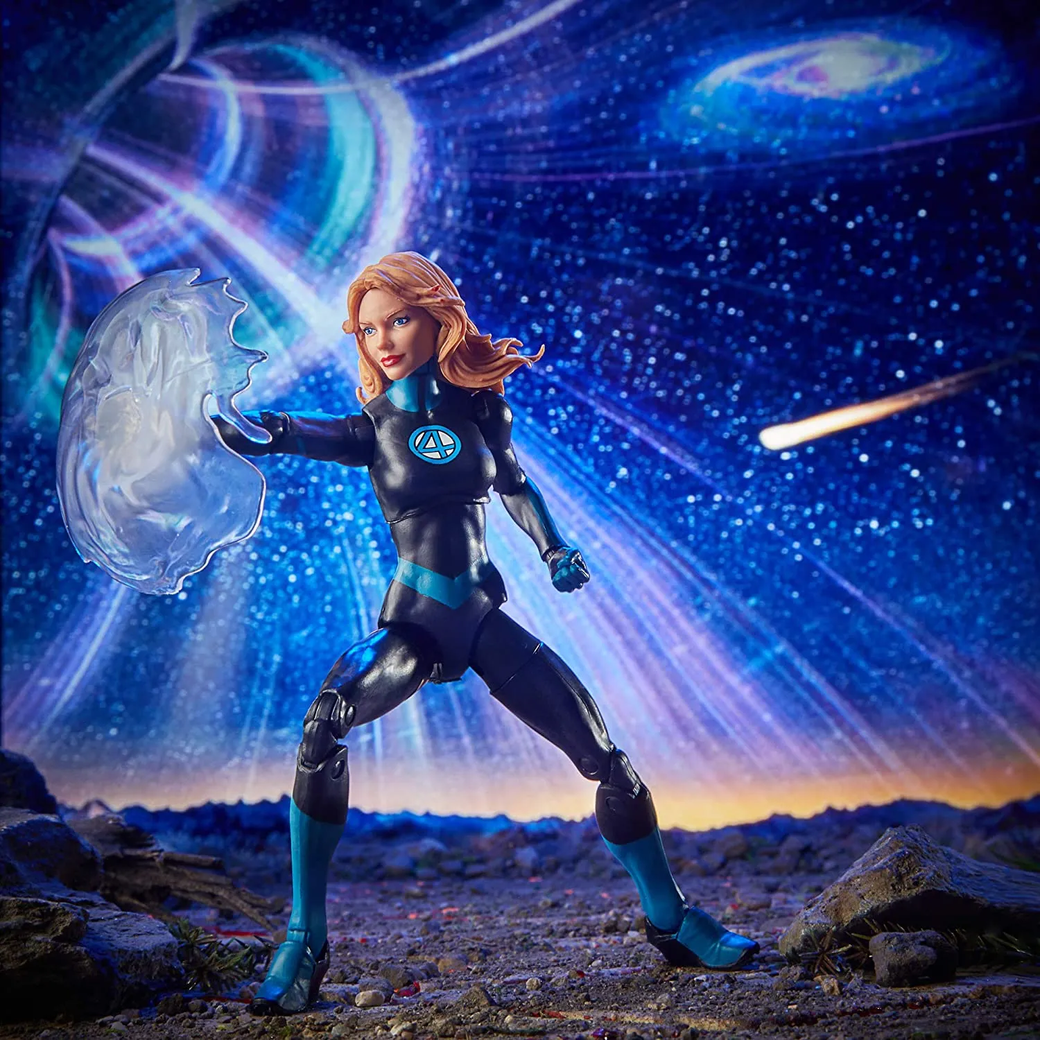 Marvel Legends Series Fantastic Four 6" Collectible Action Figure Marvel’s Invisible Woman Toy, 1 Accessory, 1 Build-A-Figure Part