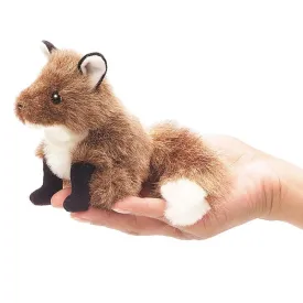 Mini Fox Stuffed Animal Finger Puppet