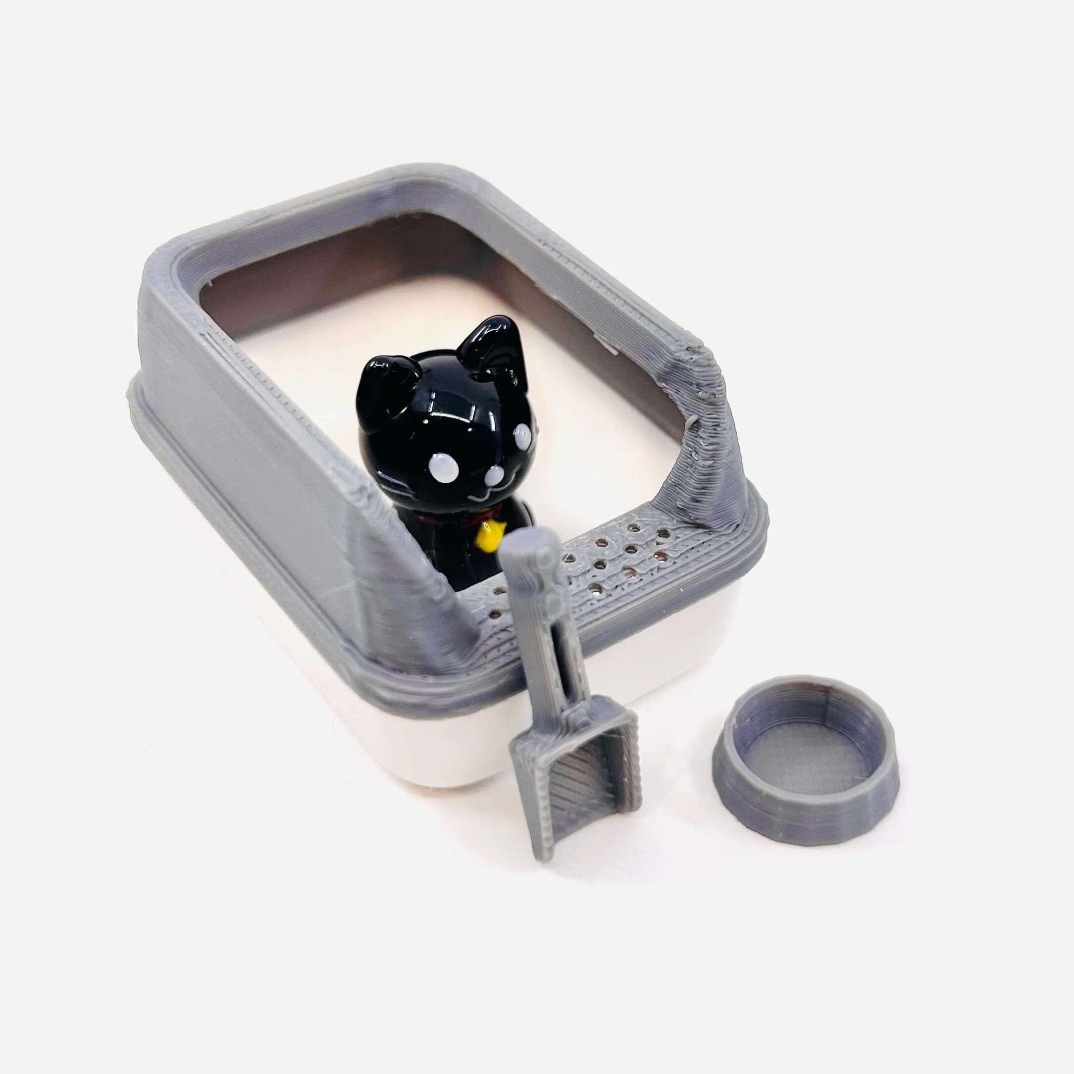 Miniature Cat Litter Box, Blush