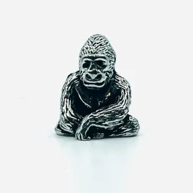 Miniature Pewter Figurine, Gorilla