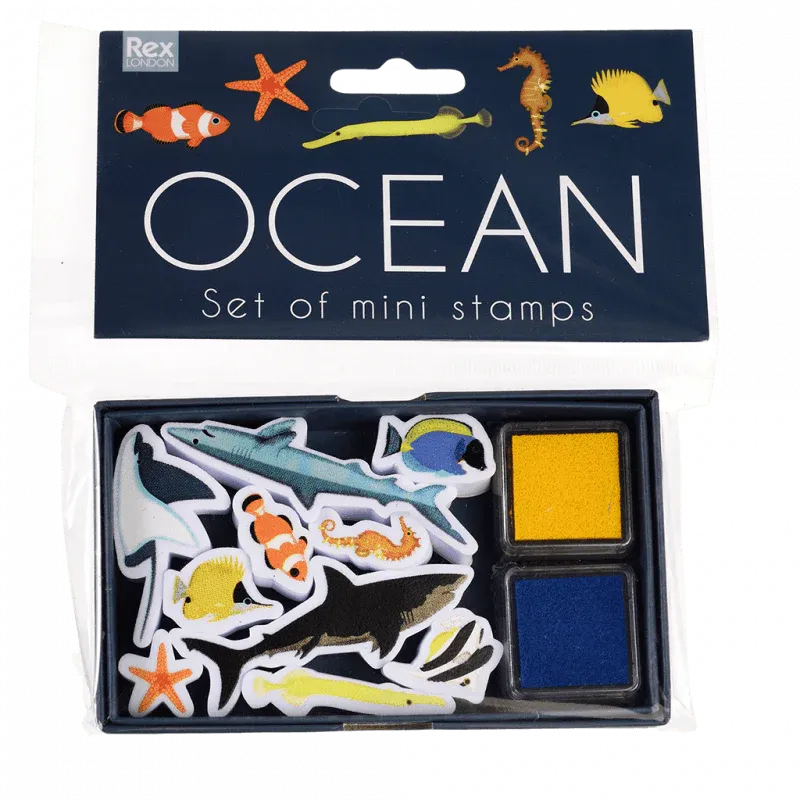 Ocean Set of mini stamps