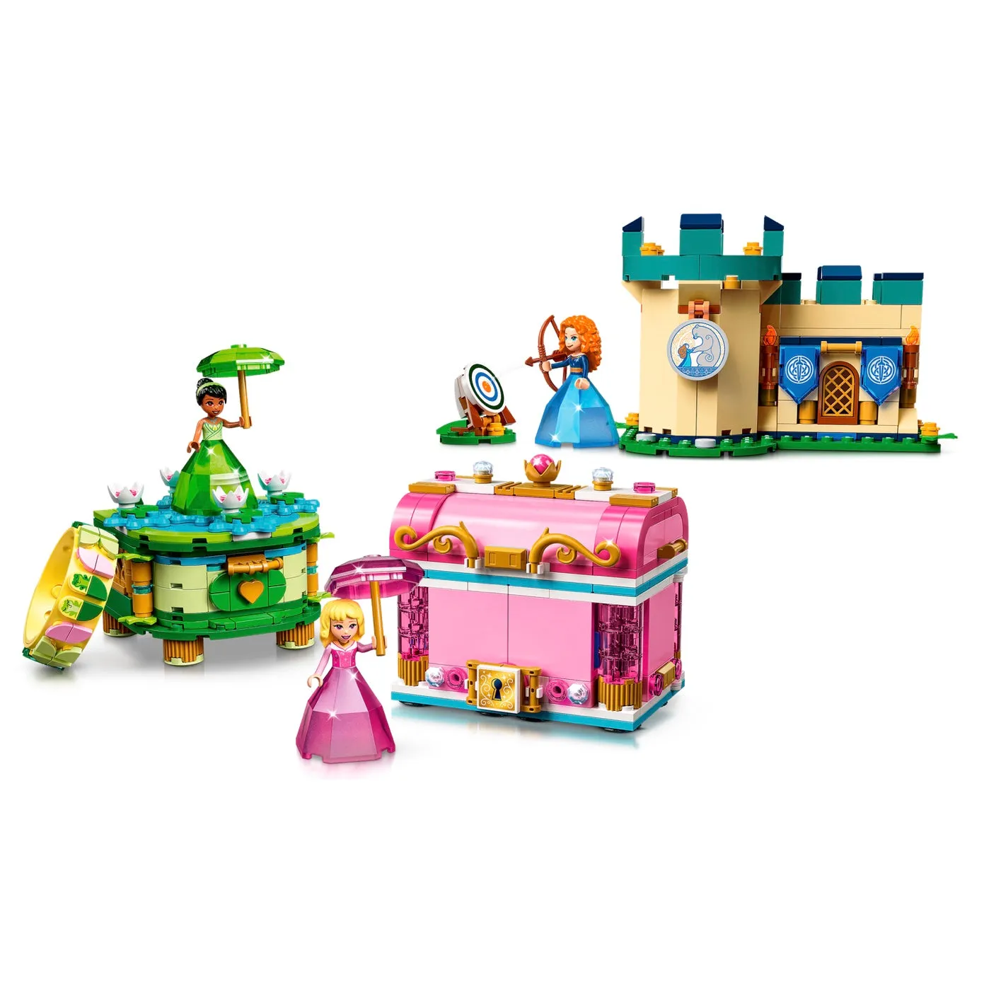 Retired Set 43203 Disney Princess Aurora, Merida, and Tiana’s Enchanted Creations
