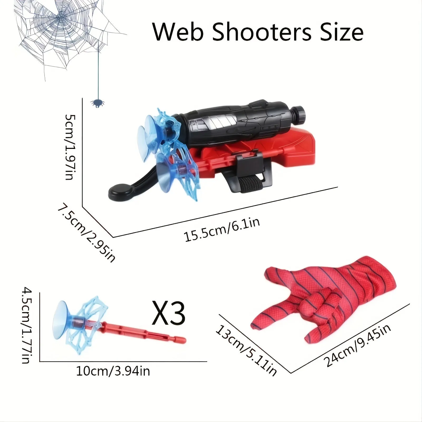 Spider Web Shooters Hero Launcher Set  Sticky Bomb Toy