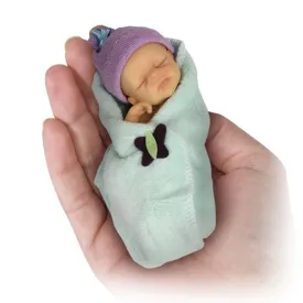 The Ashton - Drake Galleries Bundle Of Joy Issue #2 Hand-Painted Lifelike Pint-Sized Sweet-As-Can-Be Babies  Miniature Baby Doll by Sherry Rawn 4-inches