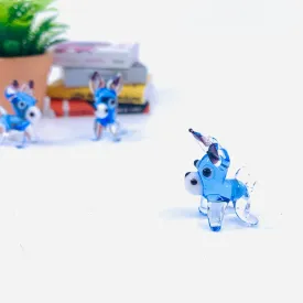 Tiny Glass Donkey 344