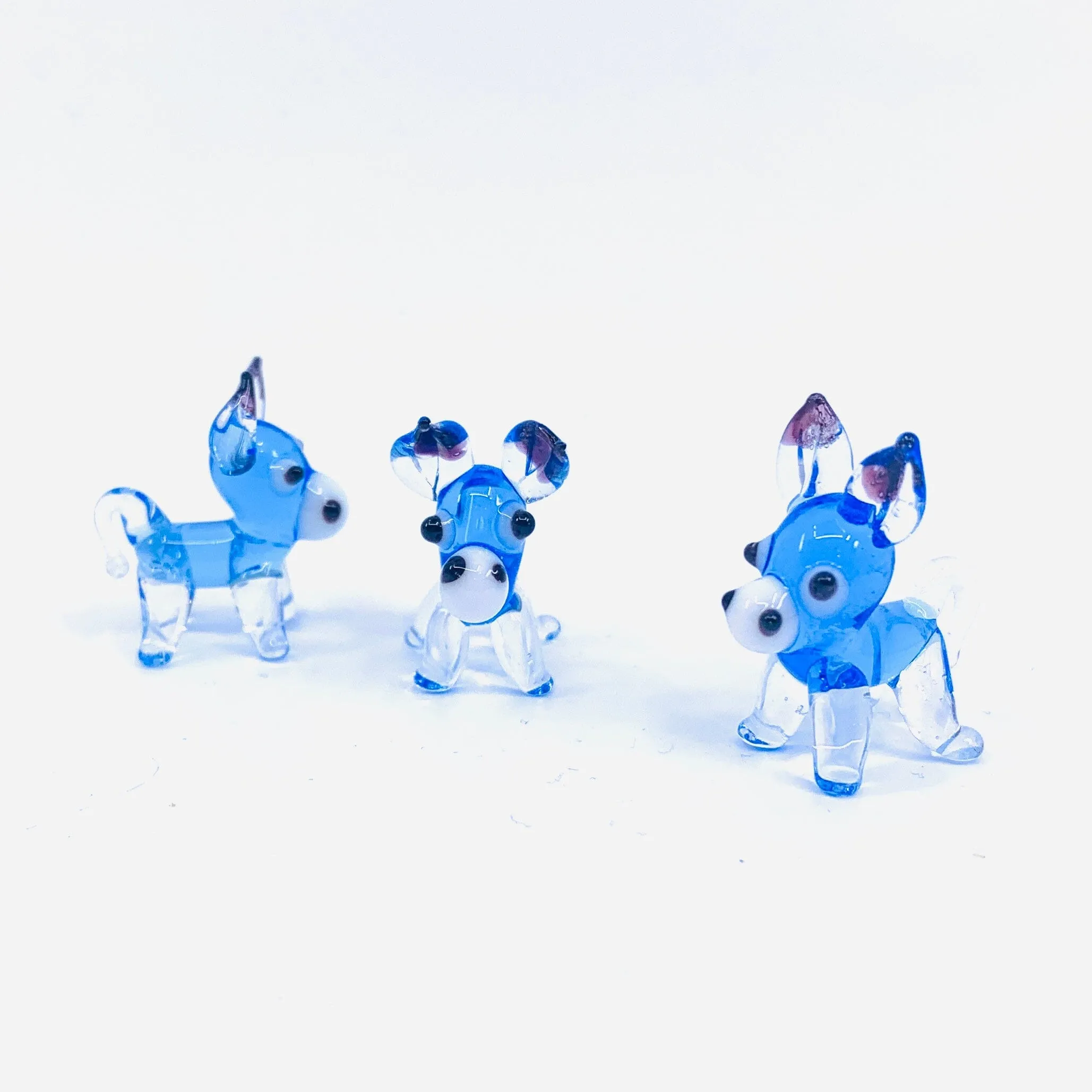 Tiny Glass Donkey 344