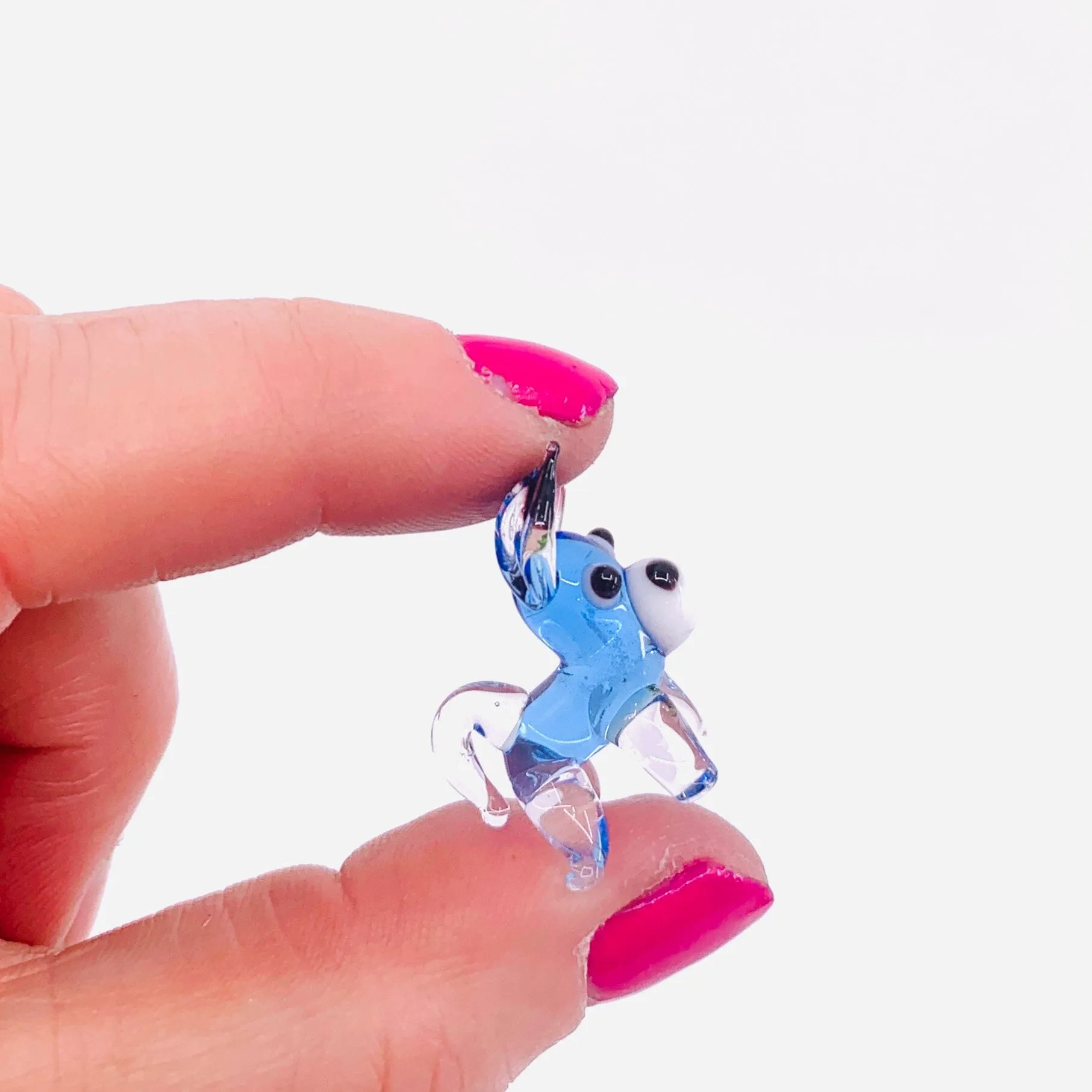 Tiny Glass Donkey 344
