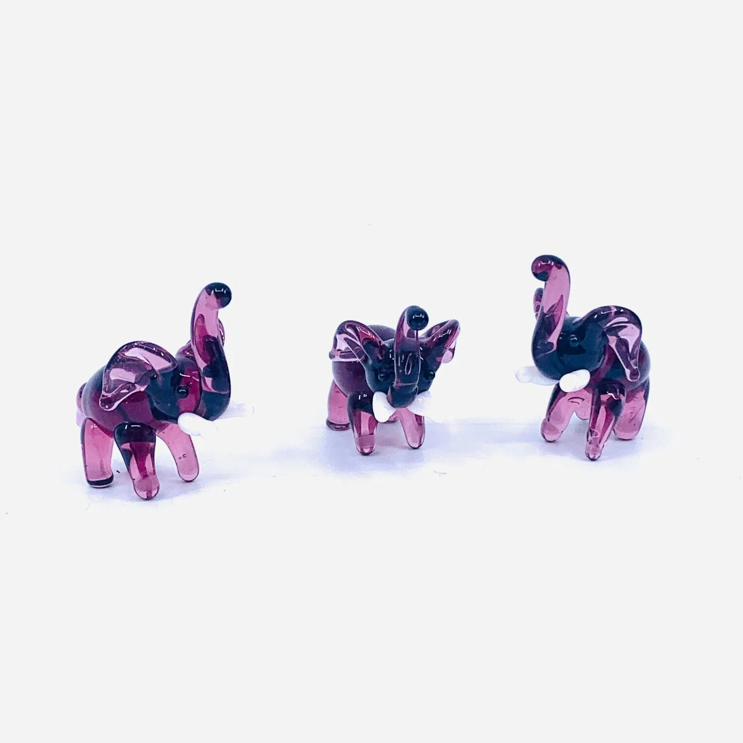 Tiny Glass Elephant 349