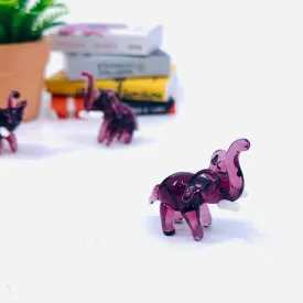 Tiny Glass Elephant 349