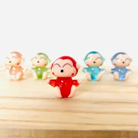 Tiny Glass Monkey, Cherry 288