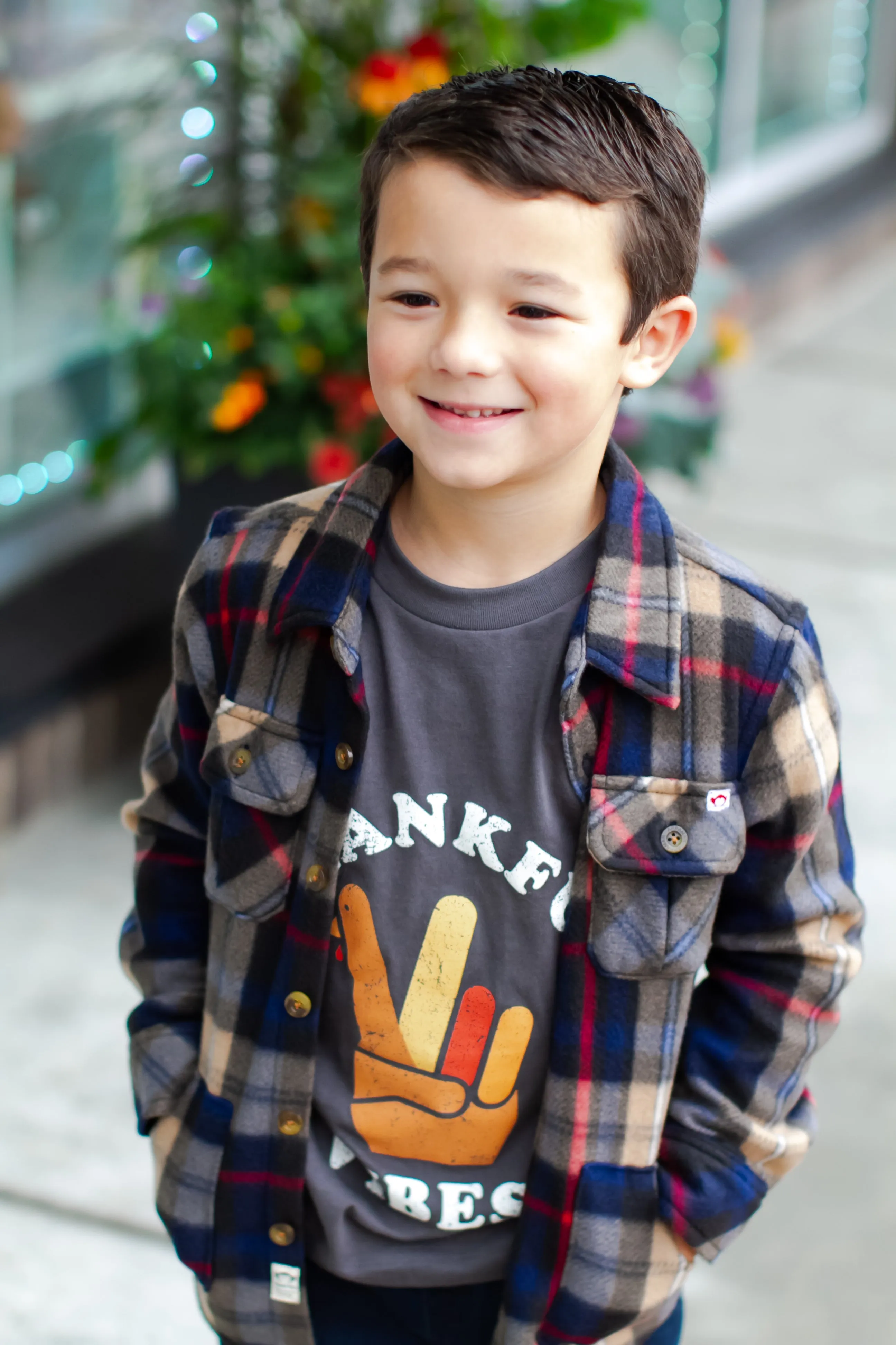 Tiny Whales - 'Thankful Vibes' LS Tee in Vintage Black (6)