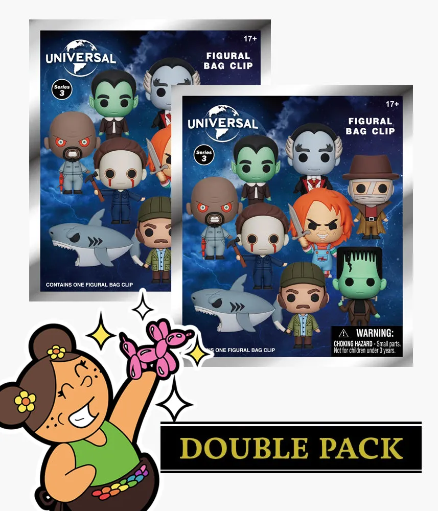 Universal Vault Horror - Series 3 - 3D Foam Bag Clip