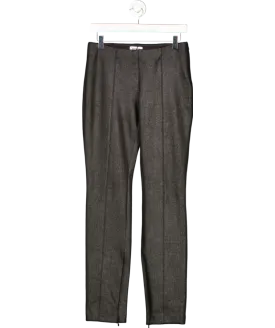 Weekday Black Delia Faux Suede Coated Trousers UK 8
